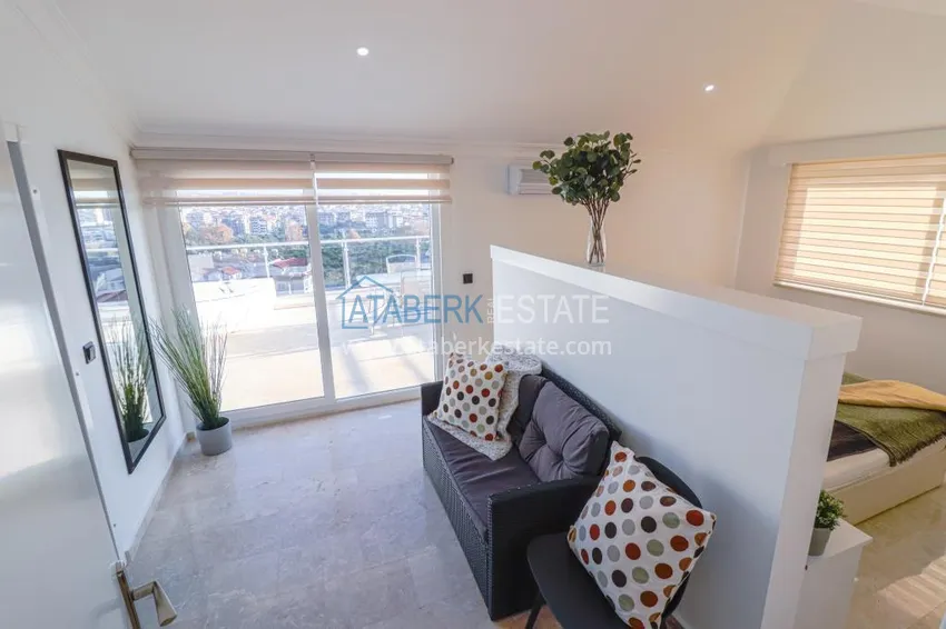 Purchase  Penthouse 3 + 1 with furniture and open panoramic views, Cikcilli - Alanya 11 
