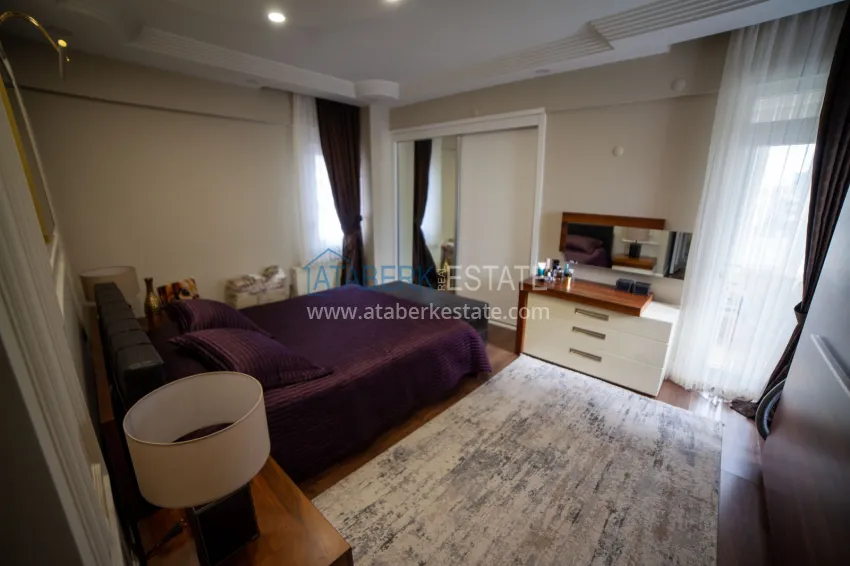 Purchase 3+1 apartment in Antalya, Lara district - with a separate kitchen and sea view, suitable for citizenship 11