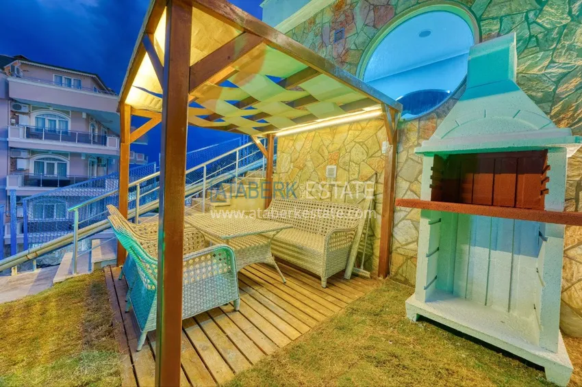 Spectacular semi-detached villa with luxury new furniture and the right to citizenship in the Demirtas area 12 