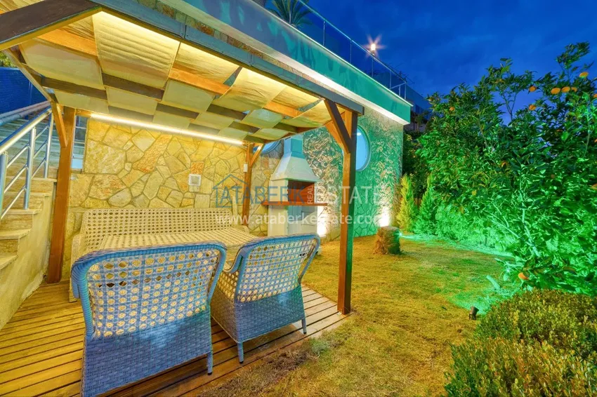 Spectacular semi-detached villa with luxury new furniture and the right to citizenship in the Demirtas area 13 