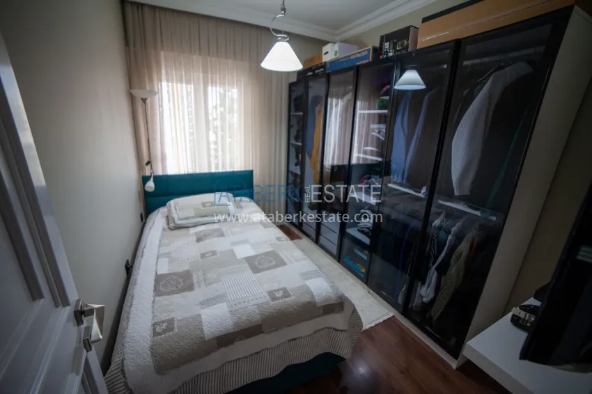 Purchase 3+1 apartment in Antalya, Lara district - with a separate kitchen and sea view, suitable for citizenship 13