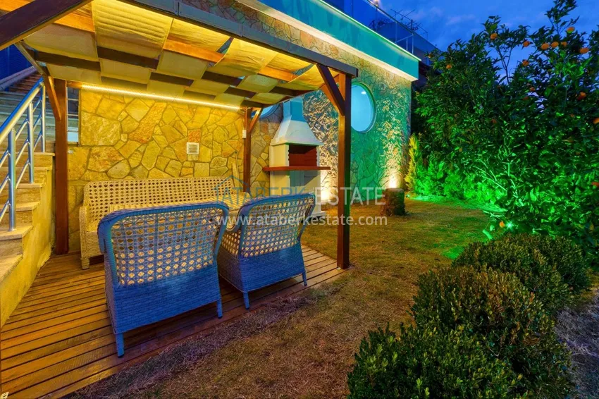 Spectacular semi-detached villa with luxury new furniture and the right to citizenship in the Demirtas area 14 