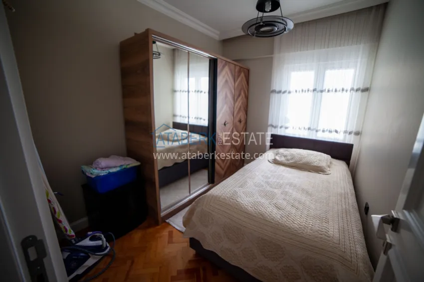 Purchase 3+1 apartment in Antalya, Lara district - with a separate kitchen and sea view, suitable for citizenship 14