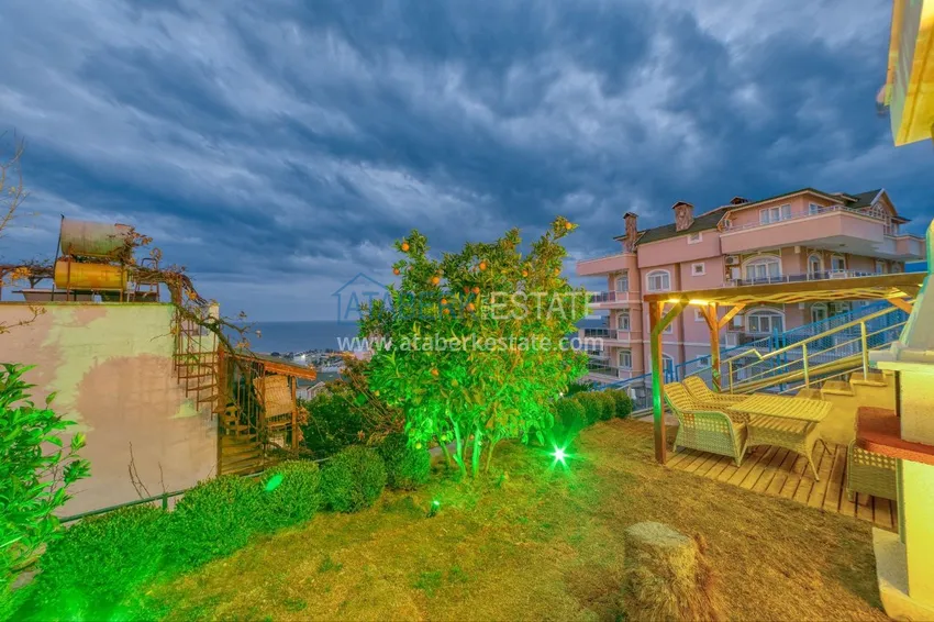 Spectacular semi-detached villa with luxury new furniture and the right to citizenship in the Demirtas area 15 