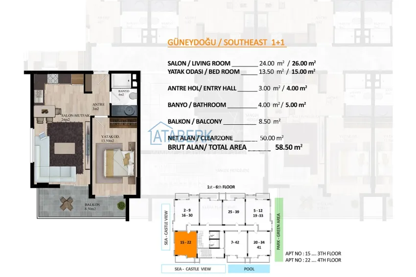 Buy cheap Real estate from the developer! Residential complex under construction in the center of Alanya, Cleopatra beach area 6 