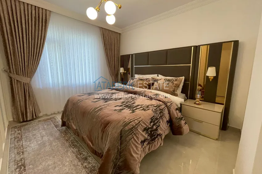 Purchase Apartment 2 + 1 after renovation with new furniture on the first coastline in the Tosmur area 15 