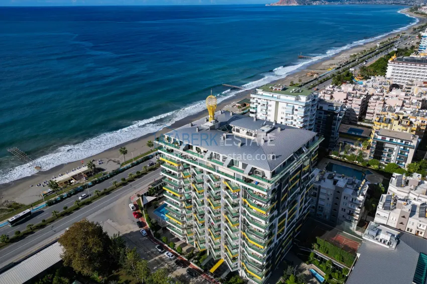 1+1 apartment with furniture and open sea view, Mahmutlar - Alanya 2 