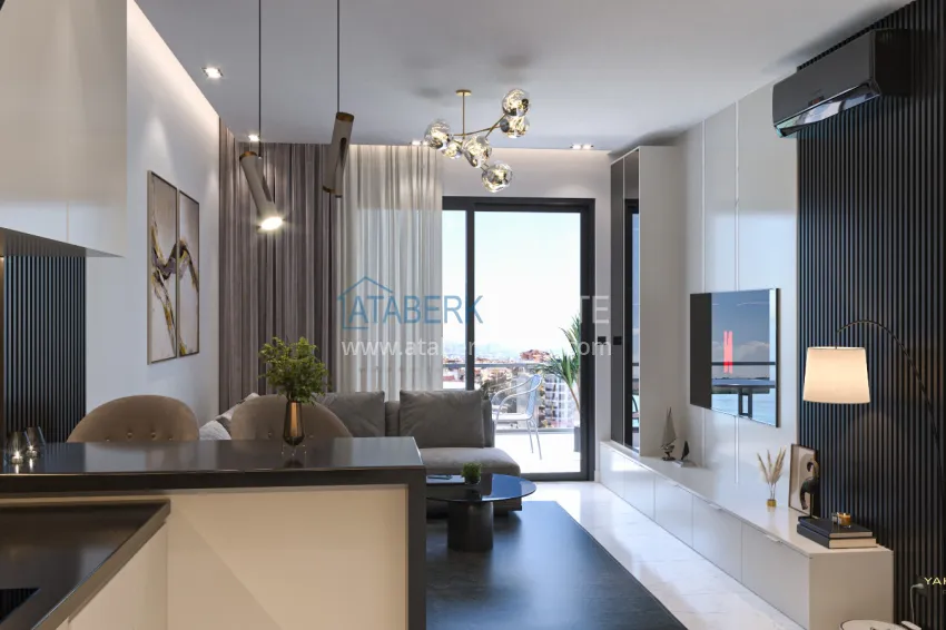 Purchase Real estate from the developer! Residential complex under construction in the center of Alanya, Cleopatra beach area 1 