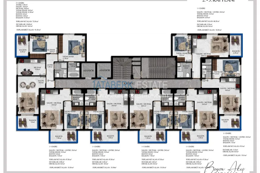 Buy cheap Apartments 1 + 1 in a complex under construction - Alanya, Avsallar district 1 