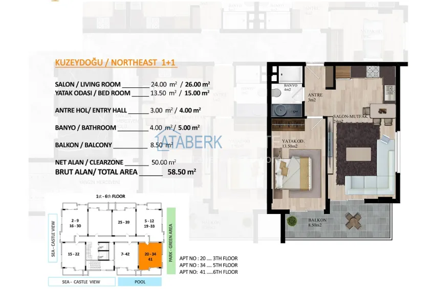 Buy cheap Real estate from the developer! Residential complex under construction in the center of Alanya, Cleopatra beach area 7 