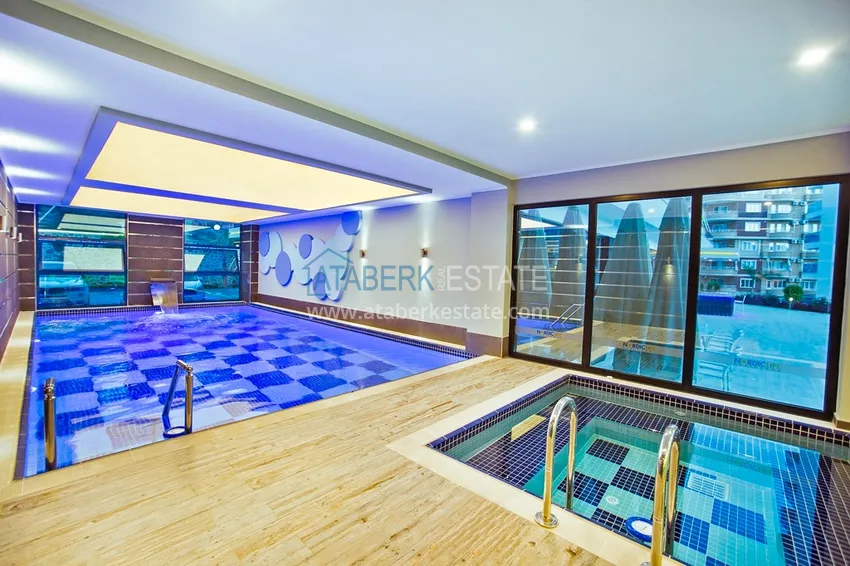 One bedroom apartment with sea view in a premium complex 250 meters from the sea - Alanya, Tosmur 21