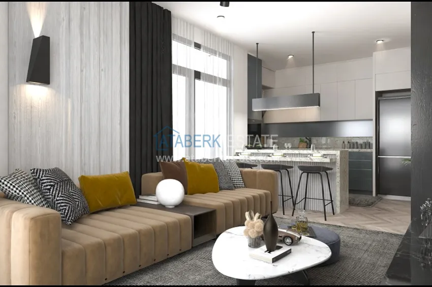 Purchase  An innovative and modern project at the initial stage of construction in Erdemli. 13 