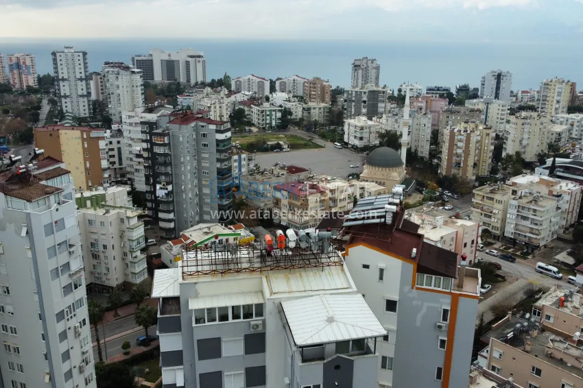 3+1 apartment in Antalya, Lara district - with a separate kitchen and sea view, suitable for citizenship 2