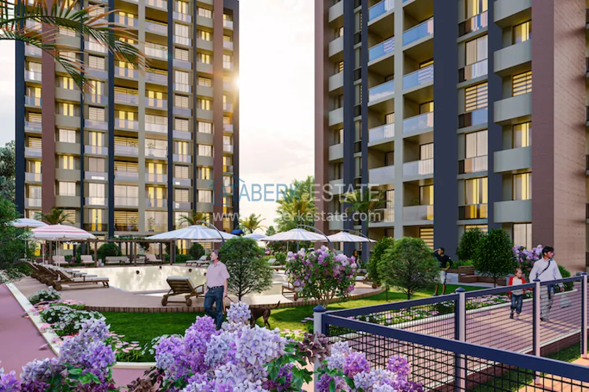 2+1 apartments from the developer in a luxury complex. Tomyuk Mersin 2 