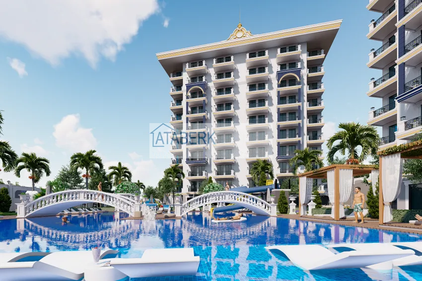 Apartments 1 + 1 in a complex under construction - Alanya, Avsallar district 4 