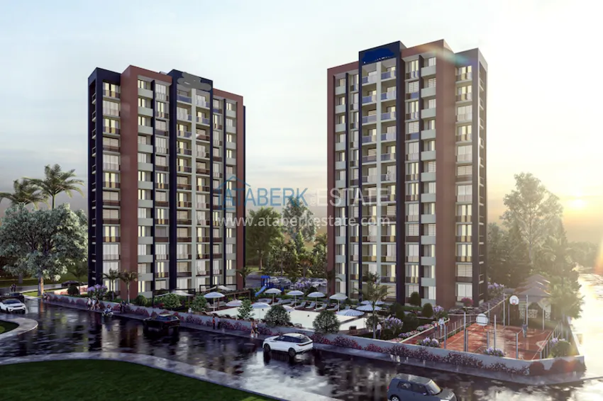 2+1 apartments from the developer in a luxury complex. Tomyuk Mersin 3 