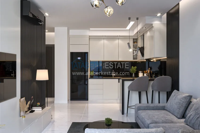 Purchase Real estate from the developer! Residential complex under construction in the center of Alanya, Cleopatra beach area 3 