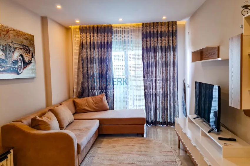 Purchase 1+1 apartment with furniture and open sea view, Mahmutlar - Alanya 4 