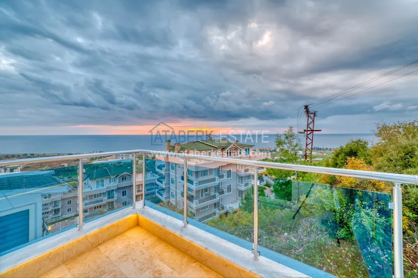 Purchase  Spectacular semi-detached villa with luxury new furniture and the right to citizenship in the Demirtas area 54 