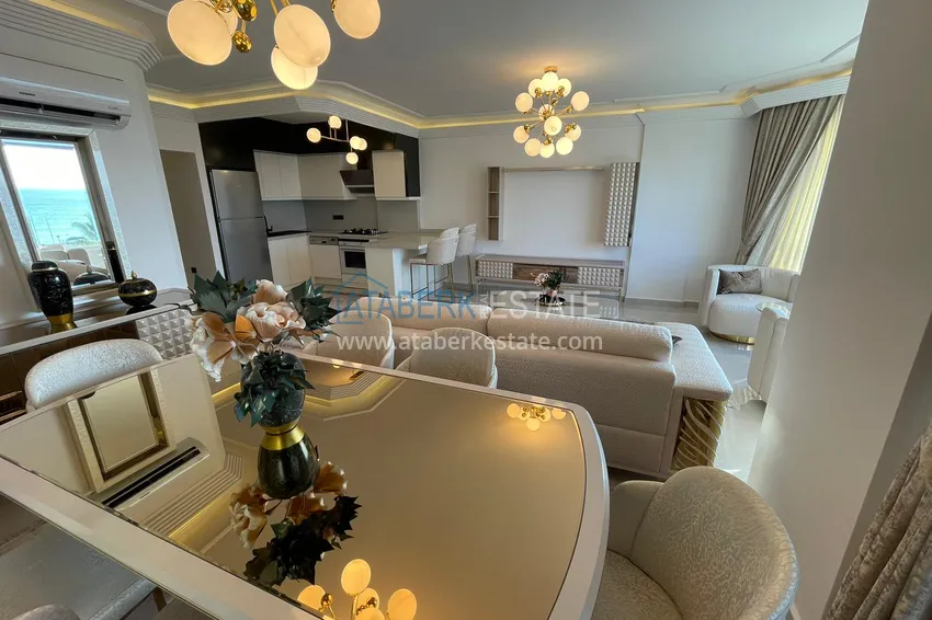 Purchase Apartment 2 + 1 after renovation with new furniture on the first coastline in the Tosmur area 6 