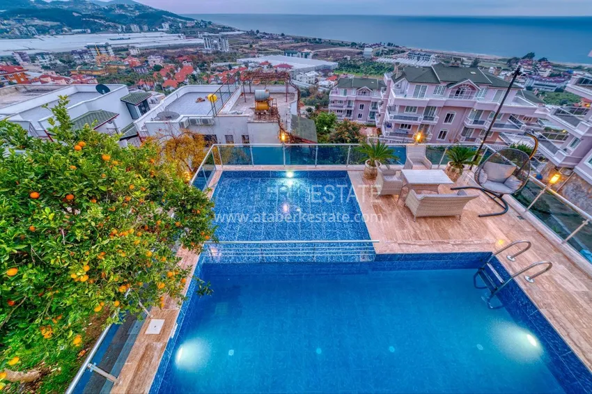 Spectacular semi-detached villa with luxury new furniture and the right to citizenship in the Demirtas area 5 