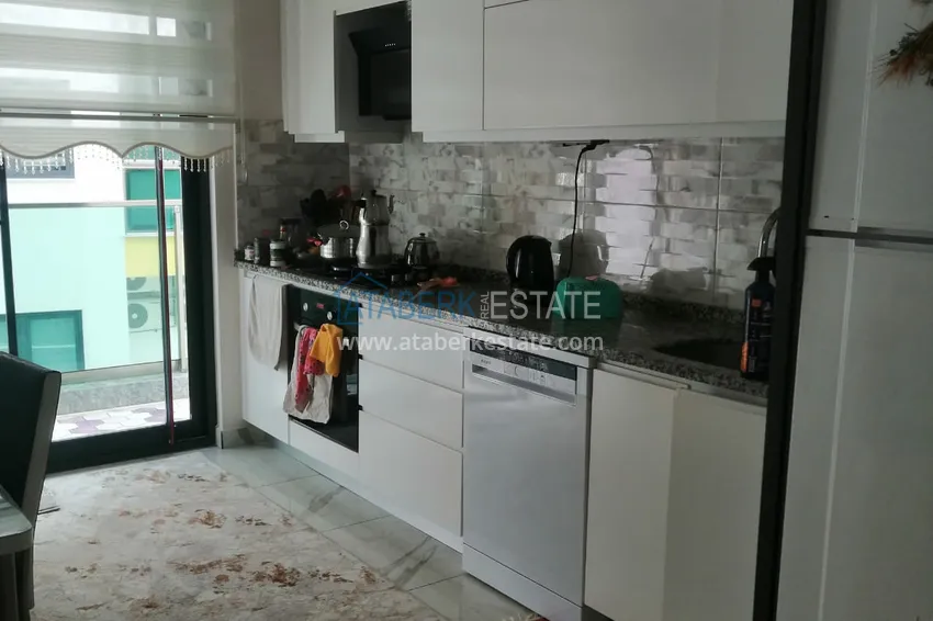 Purchase Apartment 2 + 1 in the center of Alanya with furniture and sea views in a complex with infrastructure 5 