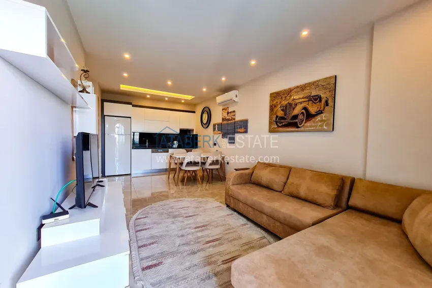 Purchase 1+1 apartment with furniture and open sea view, Mahmutlar - Alanya 5 