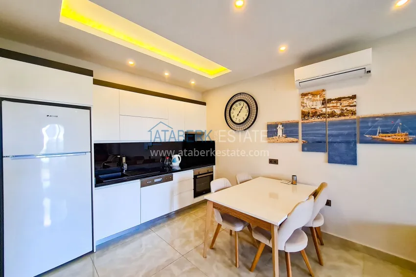 Purchase 1+1 apartment with furniture and open sea view, Mahmutlar - Alanya 6 