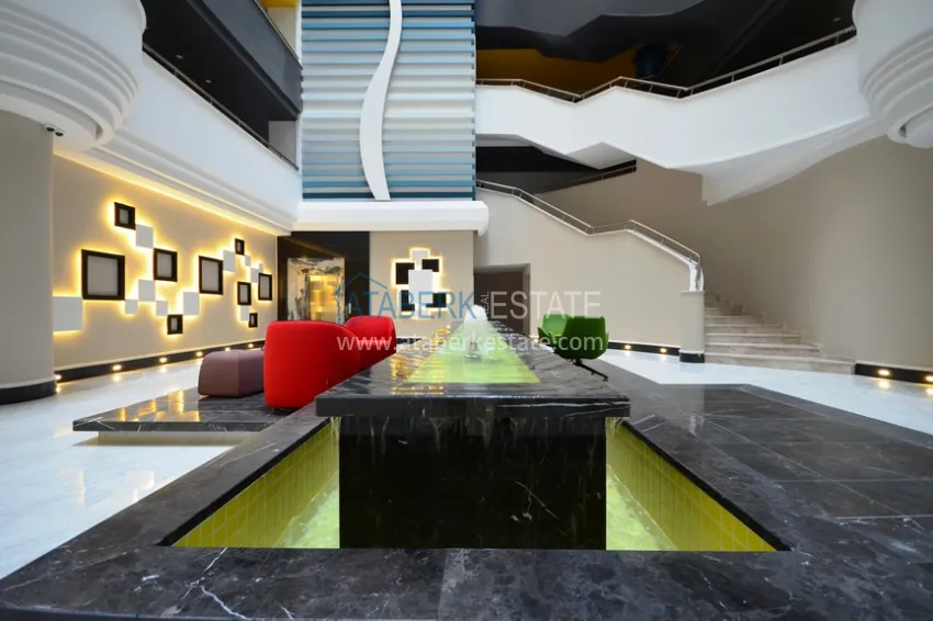 1+1 apartment with furniture and open sea view, Mahmutlar - Alanya 12 