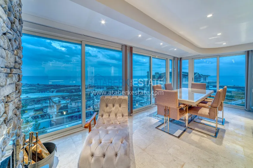 Purchase  Spectacular semi-detached villa with luxury new furniture and the right to citizenship in the Demirtas area 7 