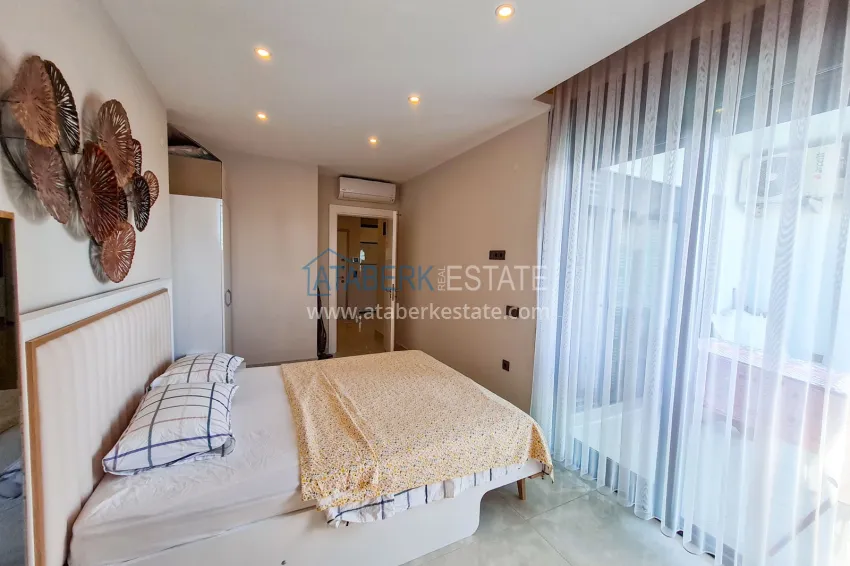 Purchase 1+1 apartment with furniture and open sea view, Mahmutlar - Alanya 8 