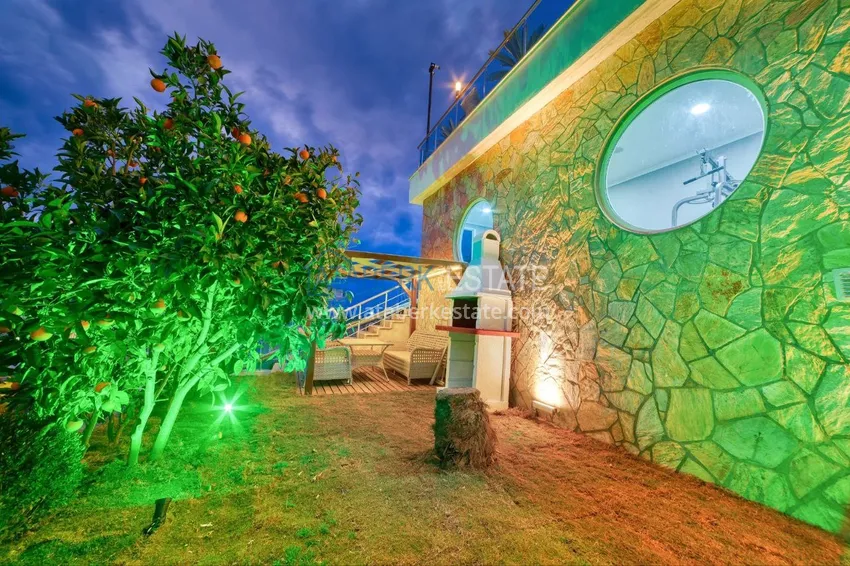 Spectacular semi-detached villa with luxury new furniture and the right to citizenship in the Demirtas area 9 