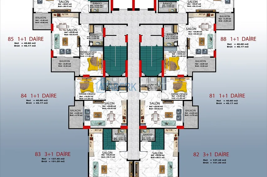 Buy cheap Penthouses from an investor in a complex at the final stage of construction - Alanya, Mahmutlar 1 