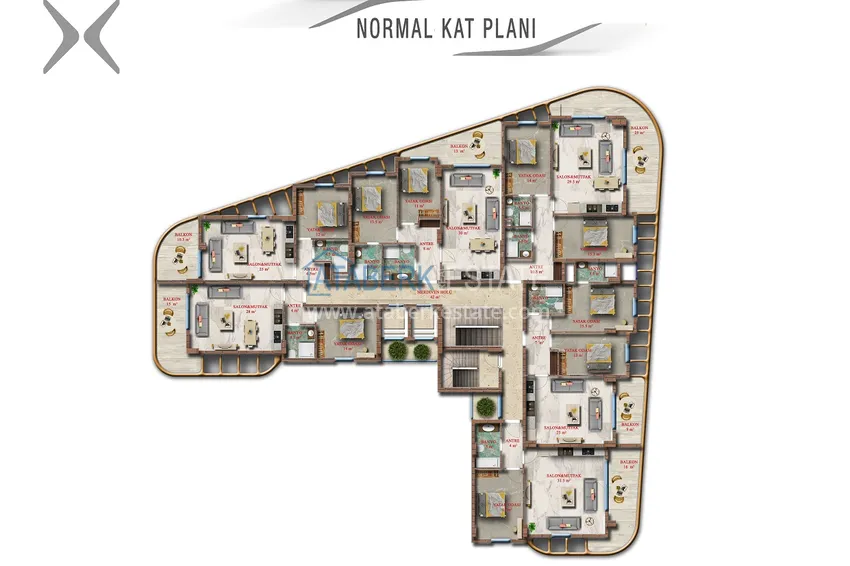 Buy cheap We present to your attention a new residential complex in the very center of Mahmutlar  2 