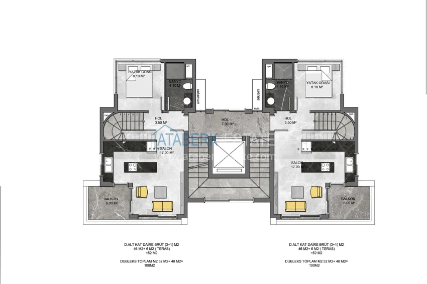 Buy cheap Modern chamber-type residence in the prestigious Kargicak district 2 