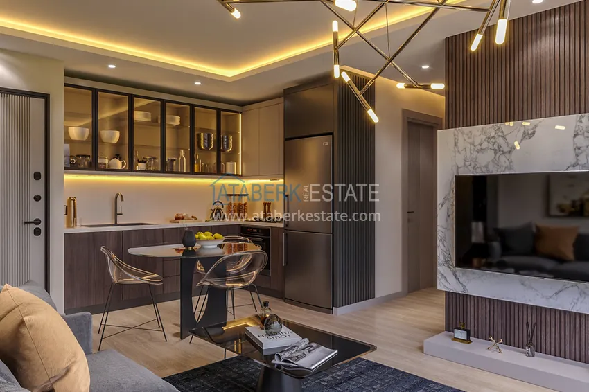 Purchase  Premium investment project in Mezitli, from one of the most reliable developers in the region. 4 