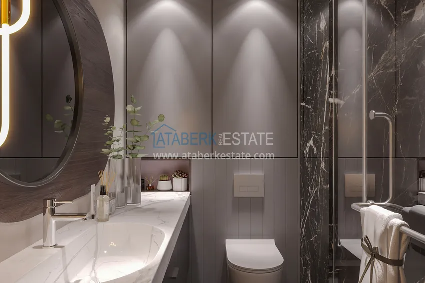 Purchase  Premium investment project in Mezitli, from one of the most reliable developers in the region. 11 