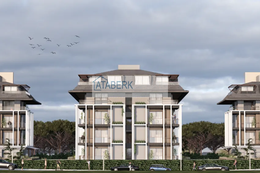 New residence project at the excavation stage in the prestigious area of Alanya — Oba 4 