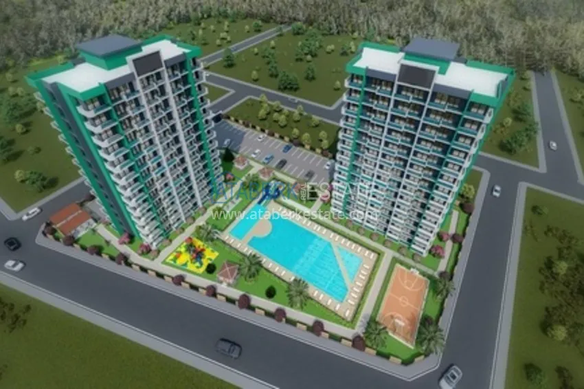 An investment-attractive project in the popular area of ​​Mezitli, Mersin. 7 