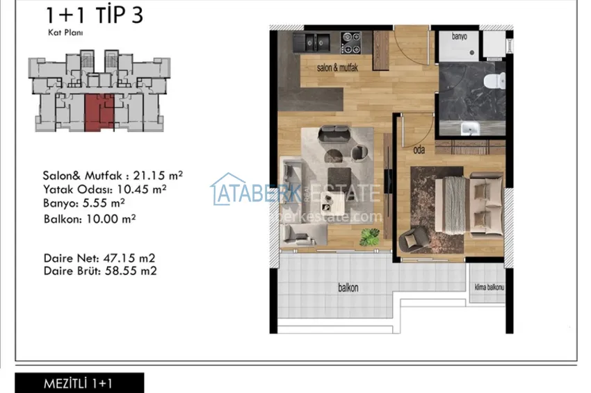 Buy cheap An investment-attractive project in the popular area of ​​Mezitli, Mersin. 8 