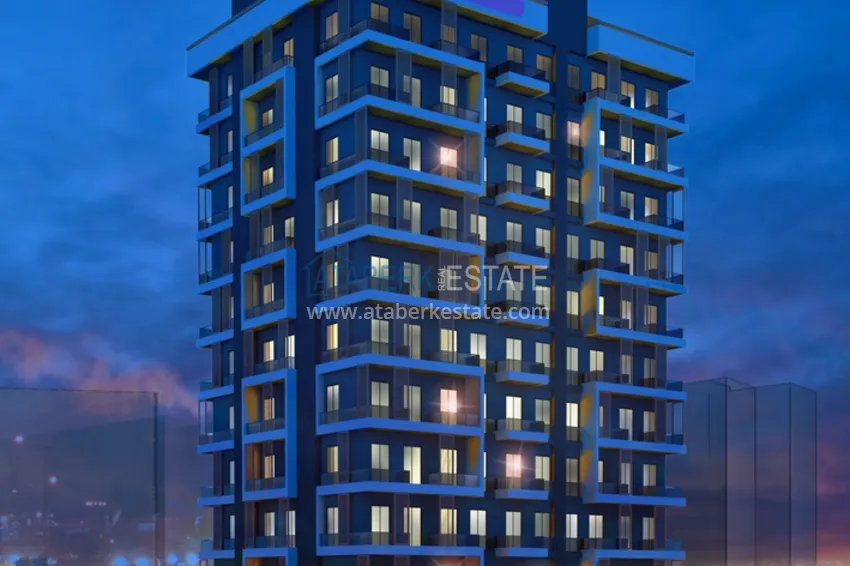 1 + 1 apartments 500 meters from the sea in an attractive area of ​​Mersin, Tej 8 