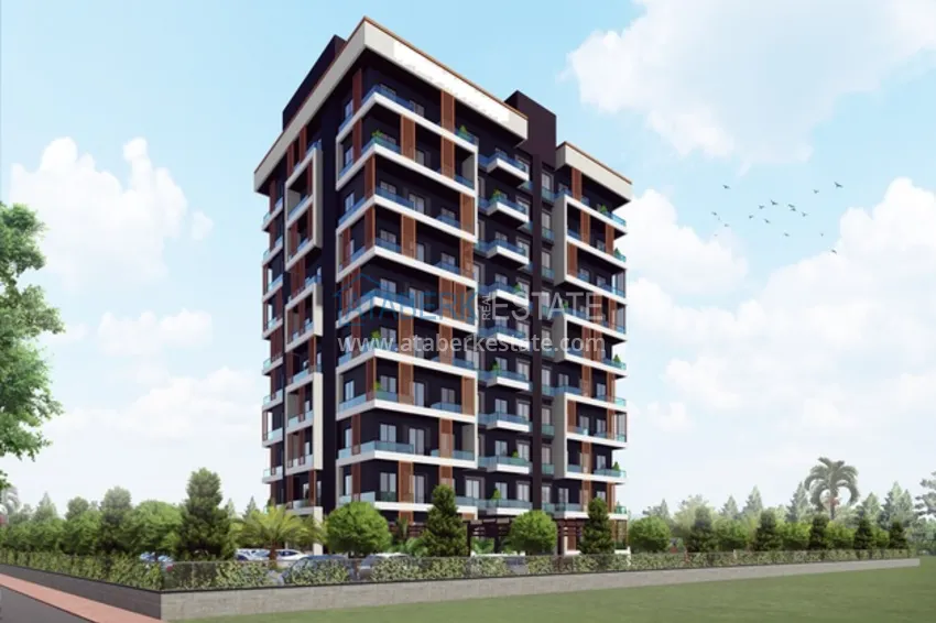 1 + 1 apartments 500 meters from the sea in an attractive area of ​​Mersin, Tej 1 