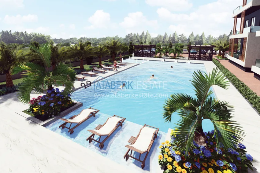 1 + 1 apartments 500 meters from the sea in an attractive area of ​​Mersin, Tej 11 