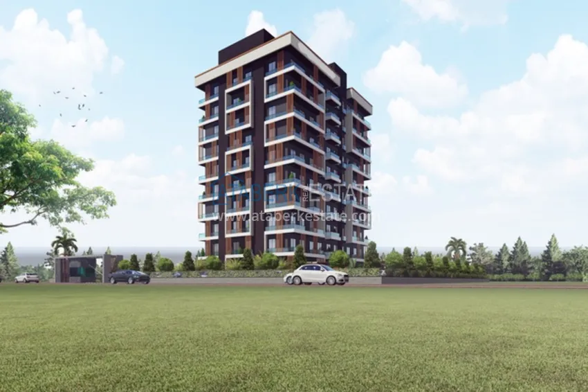 1 + 1 apartments 500 meters from the sea in an attractive area of ​​Mersin, Tej 3 