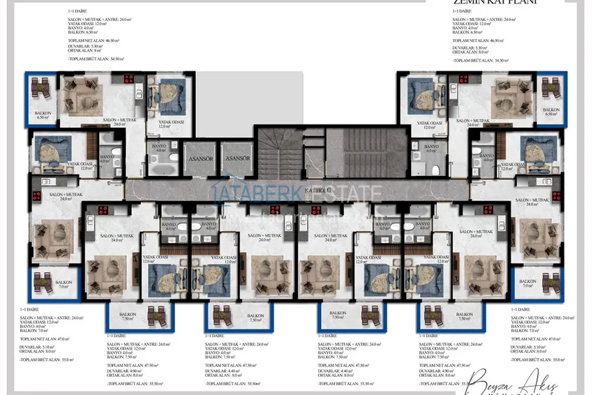 Buy cheap Apartments 1 + 1 in a complex under construction - Alanya, Avsallar district 2 