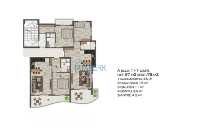 Buy cheap Apartments from a developer in Mersin, Arpachbakhshish district - a new comfort complex 1 