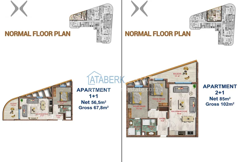 Buy cheap We present to your attention a new residential complex in the very center of Mahmutlar  3 