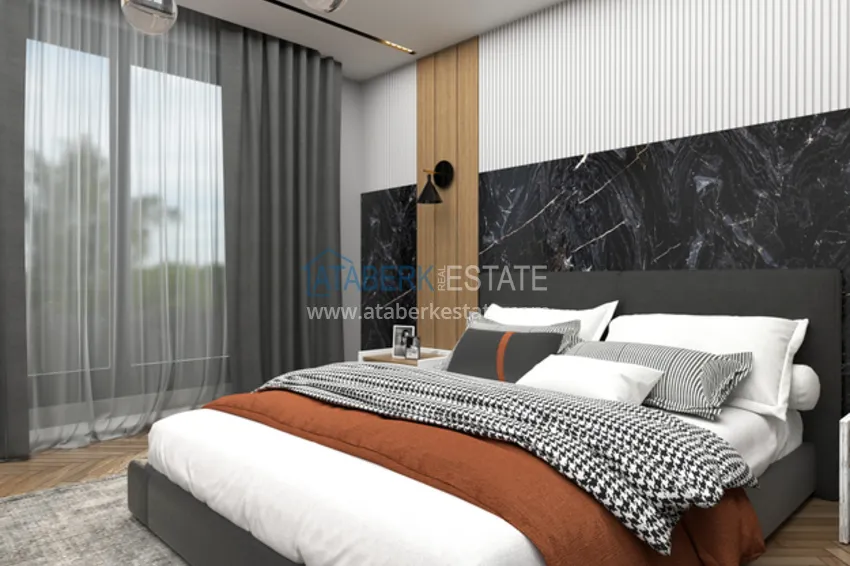 Purchase 1 + 1 apartments 500 meters from the sea in an attractive area of ​​Mersin, Tej 10 