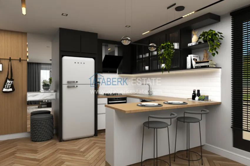 Purchase 1 + 1 apartments 500 meters from the sea in an attractive area of ​​Mersin, Tej 2 