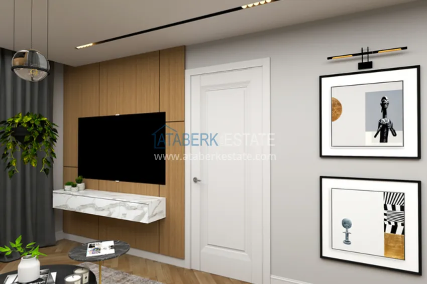 Purchase 1 + 1 apartments 500 meters from the sea in an attractive area of ​​Mersin, Tej 3 